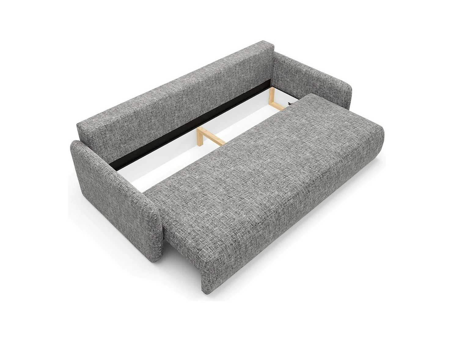 Schlafsofa mit bettkasten LIVELLO Grau