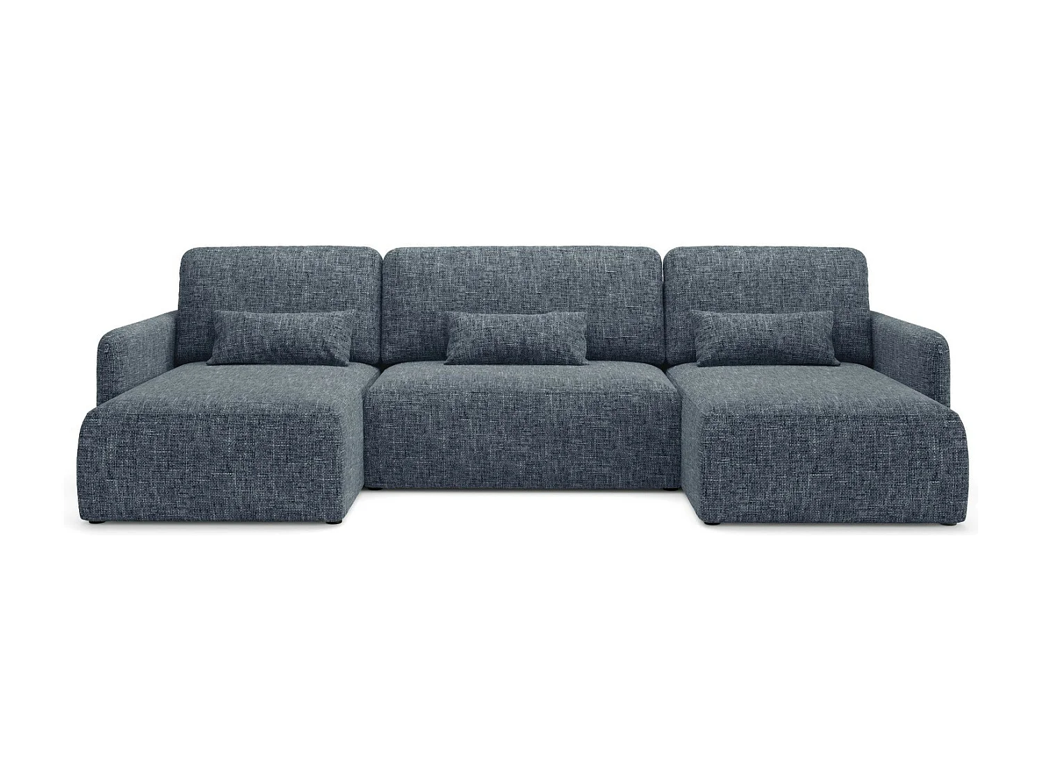 Ecksofa mit Schlaffunktion LIVELLO U Anthrazitgrau