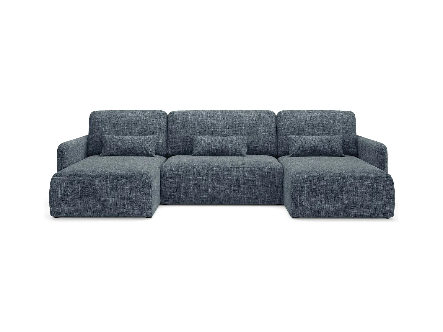 Hoekbankbed LIVELLO U Antracietgrijs