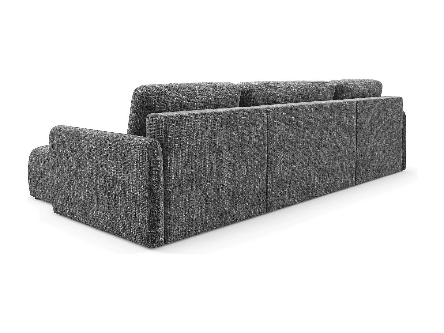 Canapé d'angle convertible LIVELLO U Noir