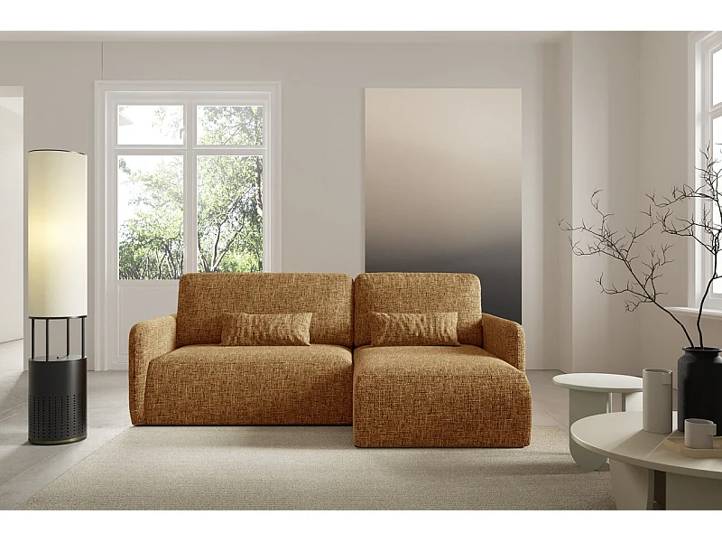 Ecksofa mit Schlaffunktion LIVELLO L Gelb