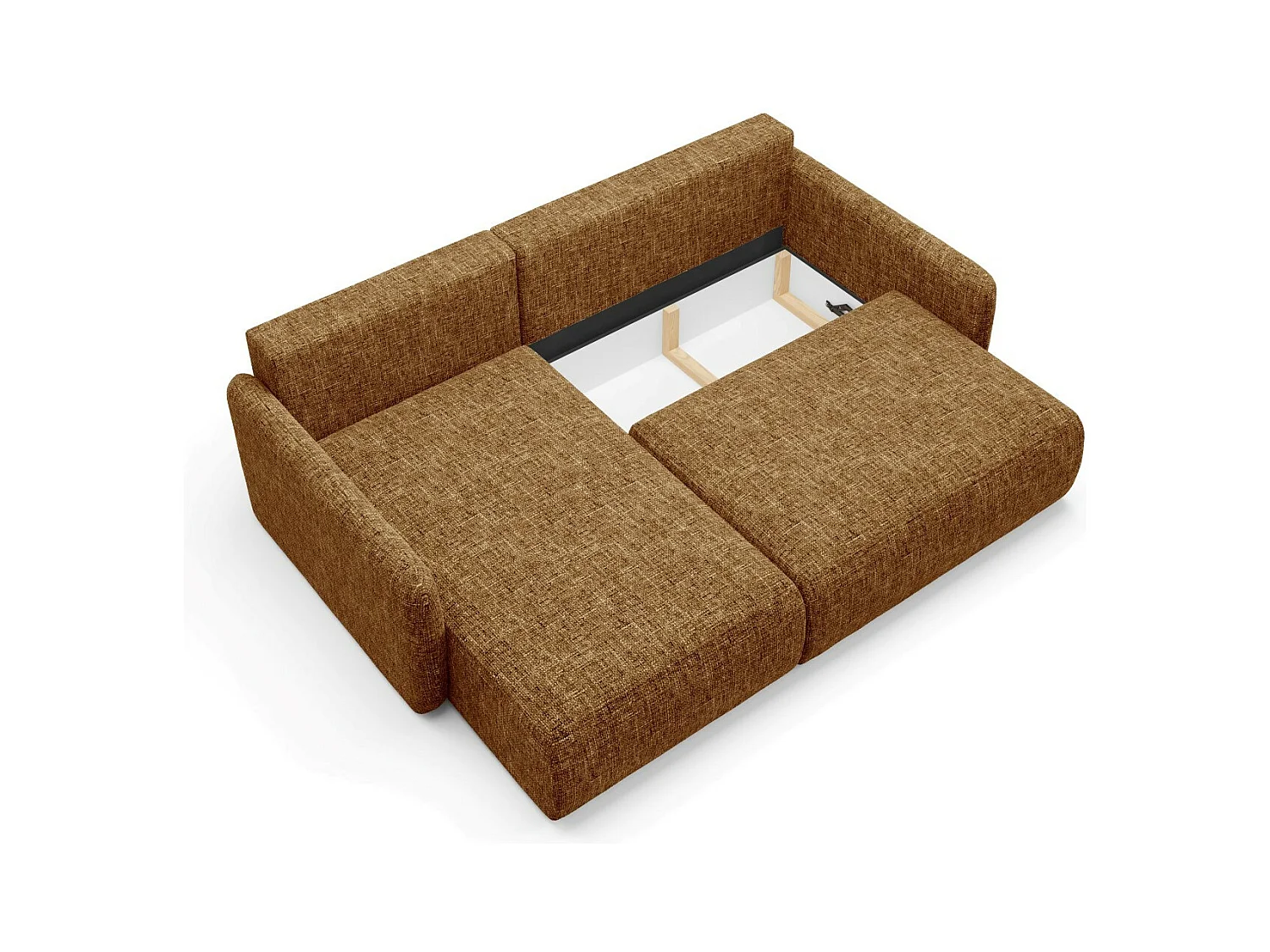 Ecksofa mit Schlaffunktion LIVELLO L Gelb