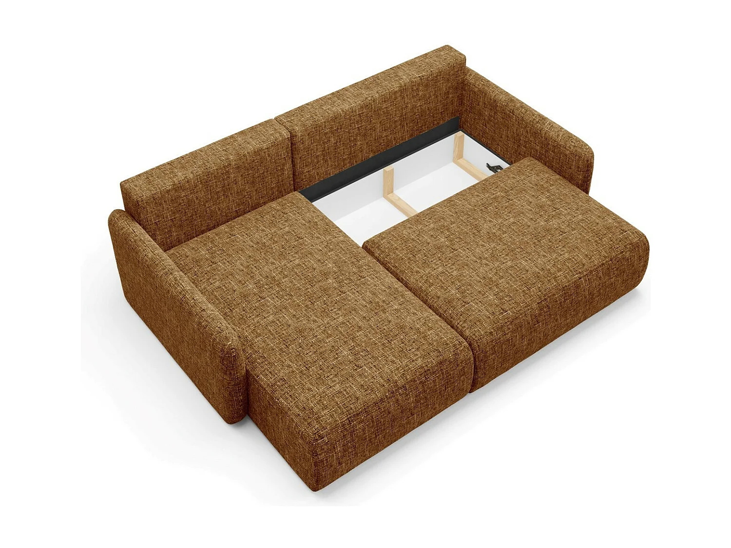 Canapé d'angle convertible LIVELLO L Jaune