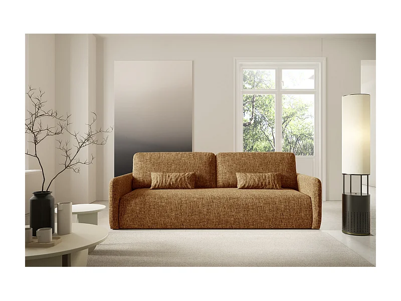 Schlafsofa mit bettkasten LIVELLO Gelb