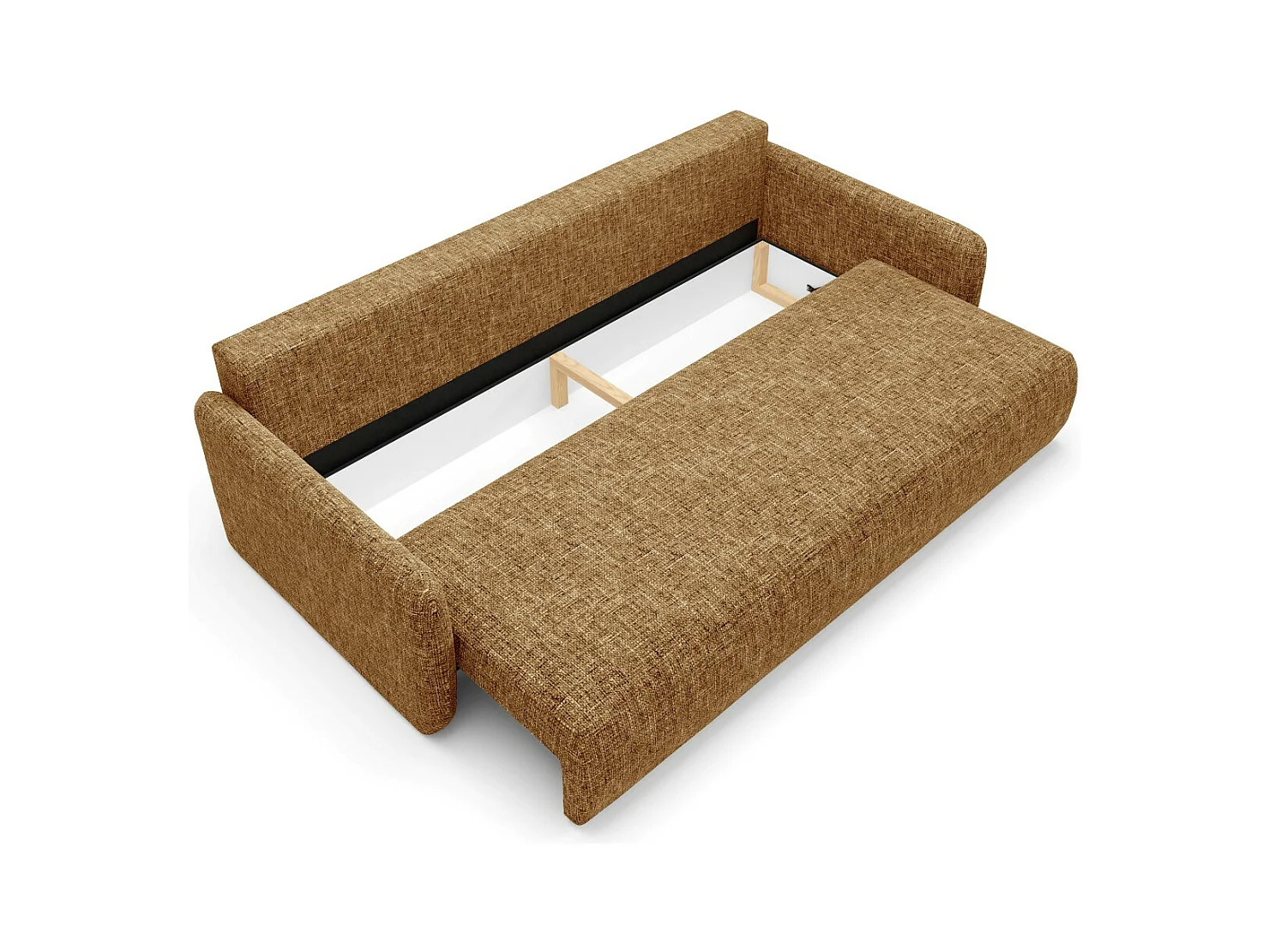 Schlafsofa mit bettkasten LIVELLO Gelb