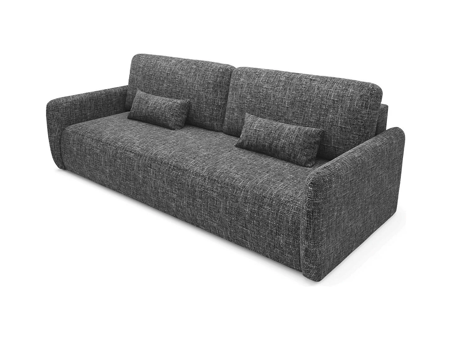 Schlafsofa mit bettkasten LIVELLO Schwarz
