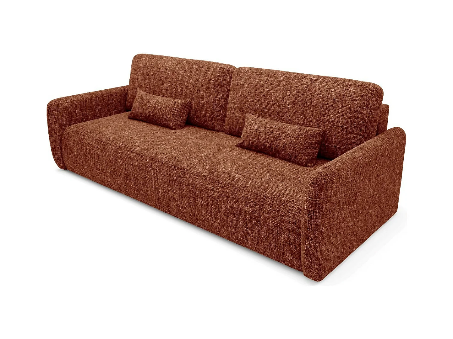 Schlafsofa mit bettkasten LIVELLO Orange