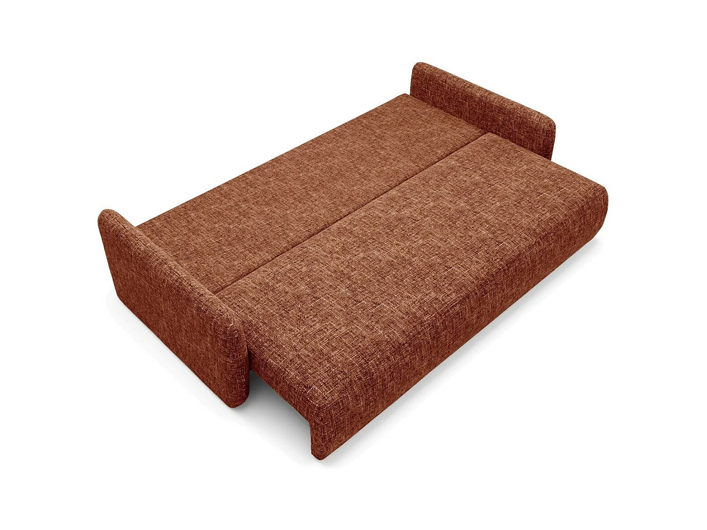 Schlafsofa mit bettkasten LIVELLO Orange