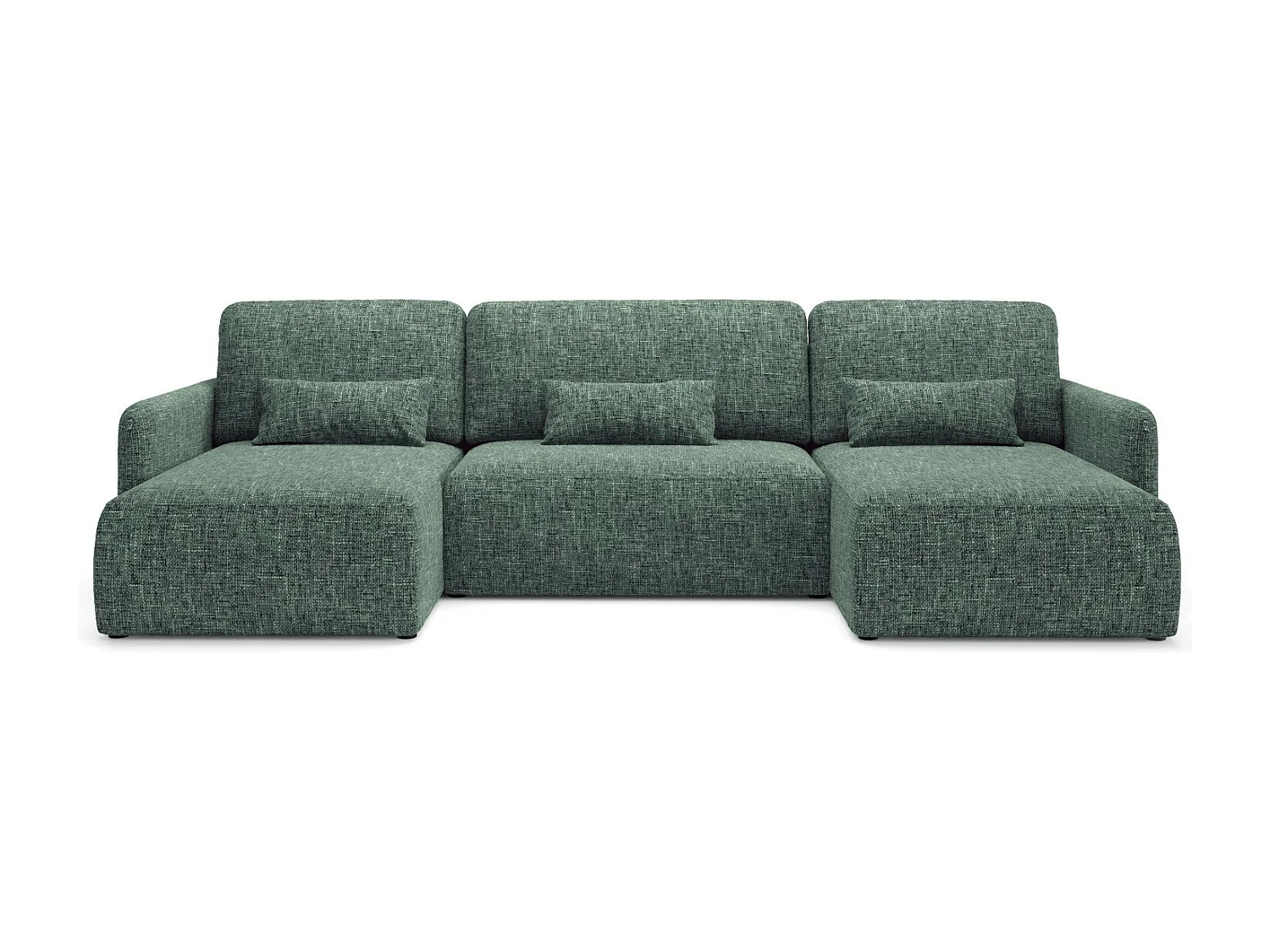 Canapé d'angle convertible LIVELLO U Vert