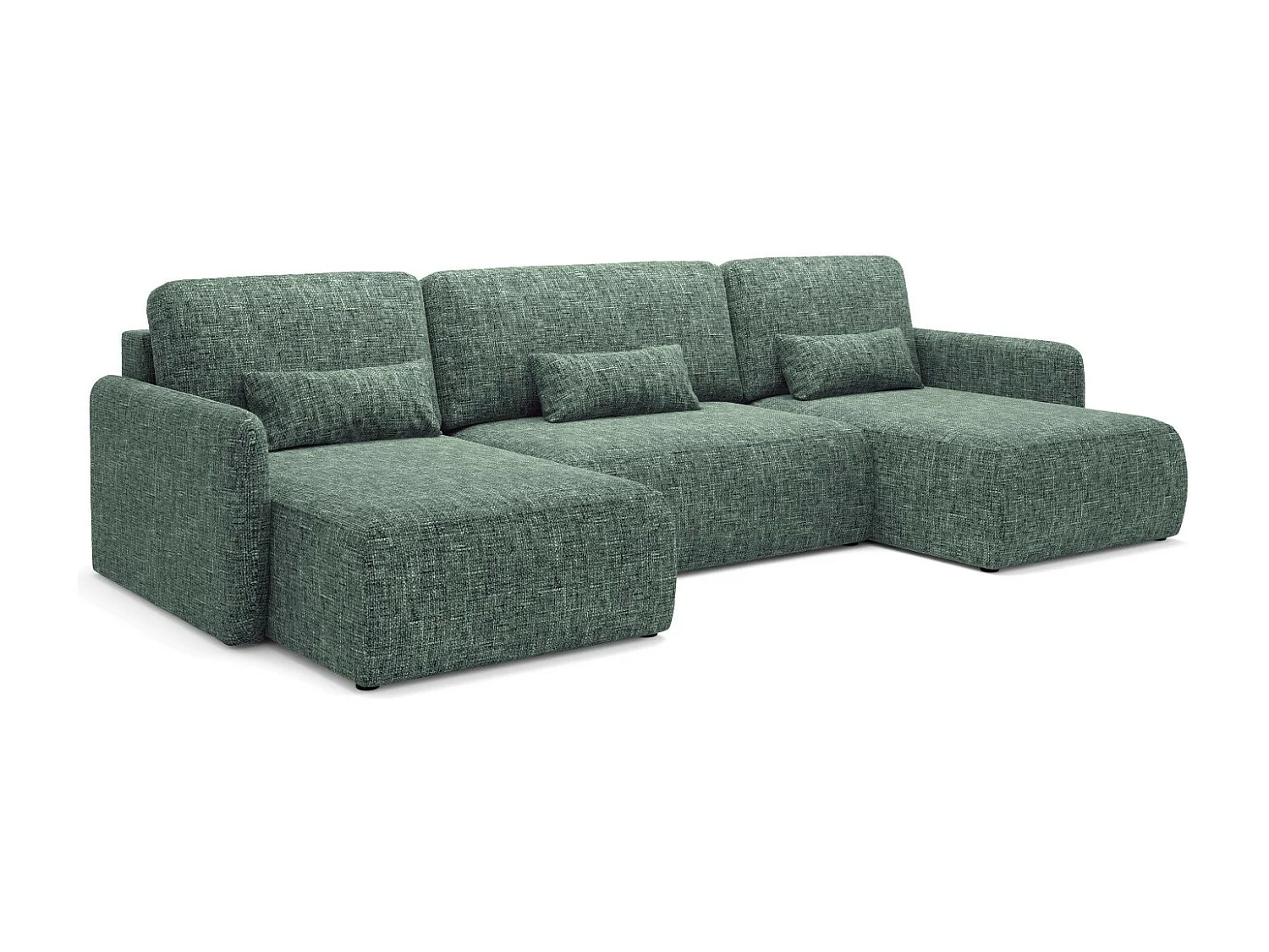 Canapé d'angle convertible LIVELLO U Vert