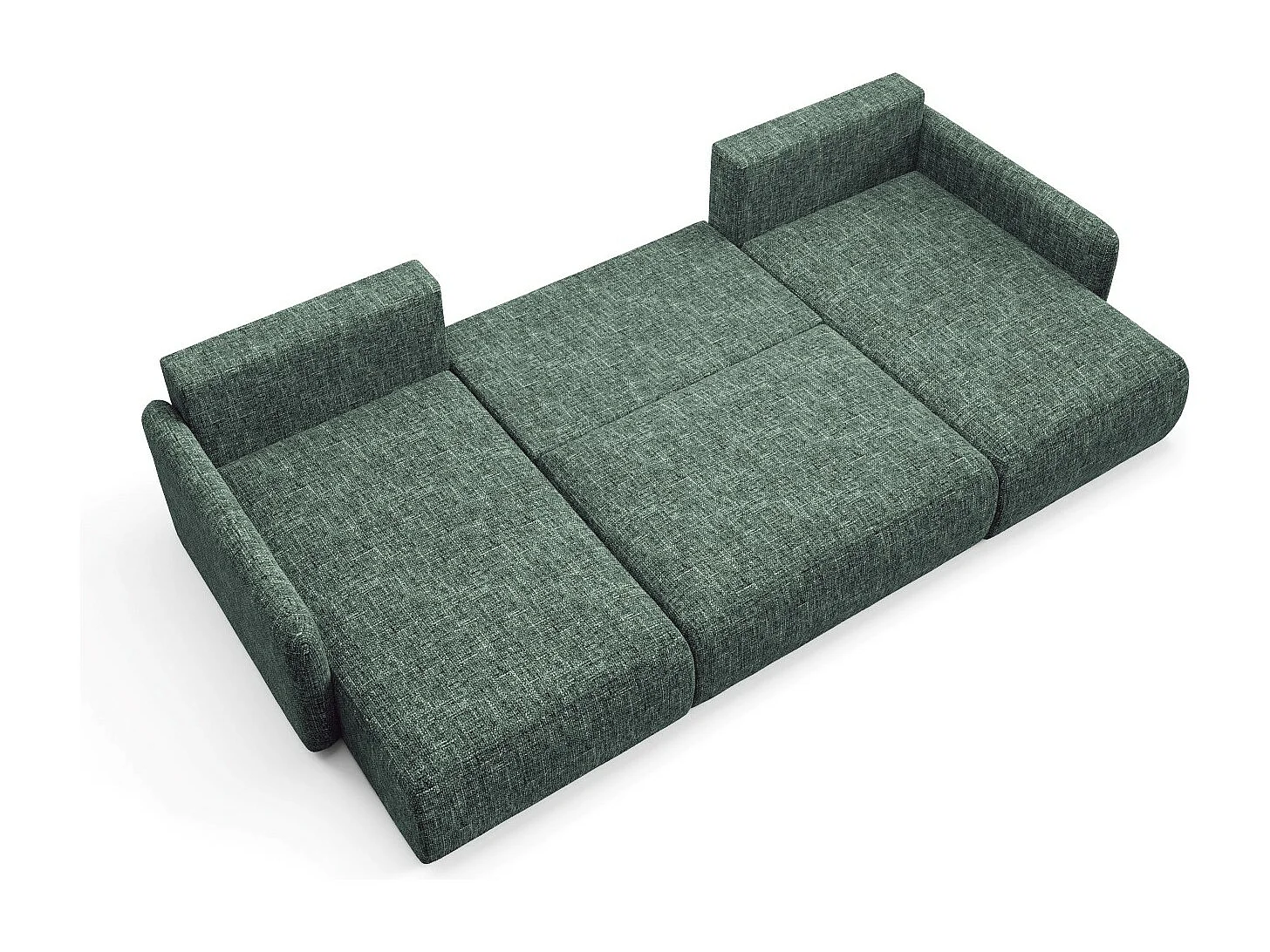 Canapé d'angle convertible LIVELLO U Vert