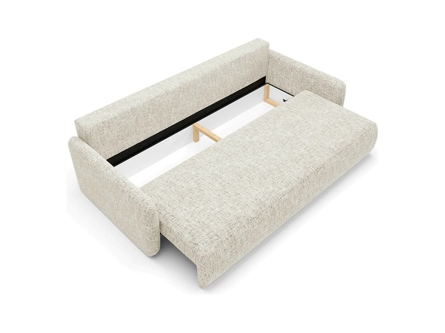 Schlafsofa mit bettkasten LIVELLO Beige