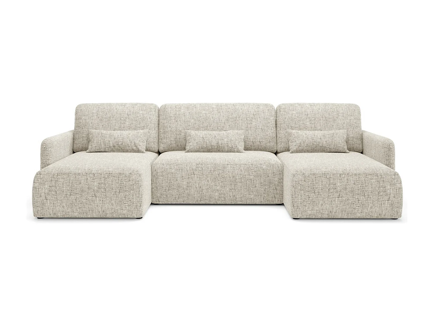 Canapé d'angle convertible LIVELLO U Gris clair