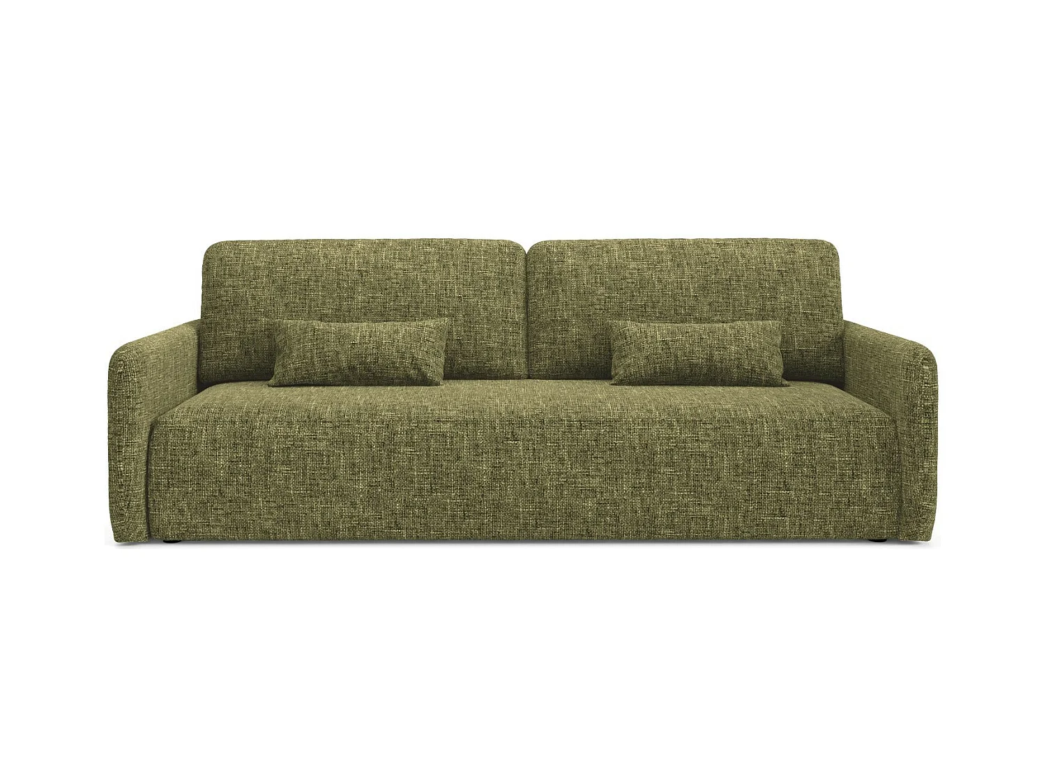 Schlafsofa mit bettkasten LIVELLO Olivgrün