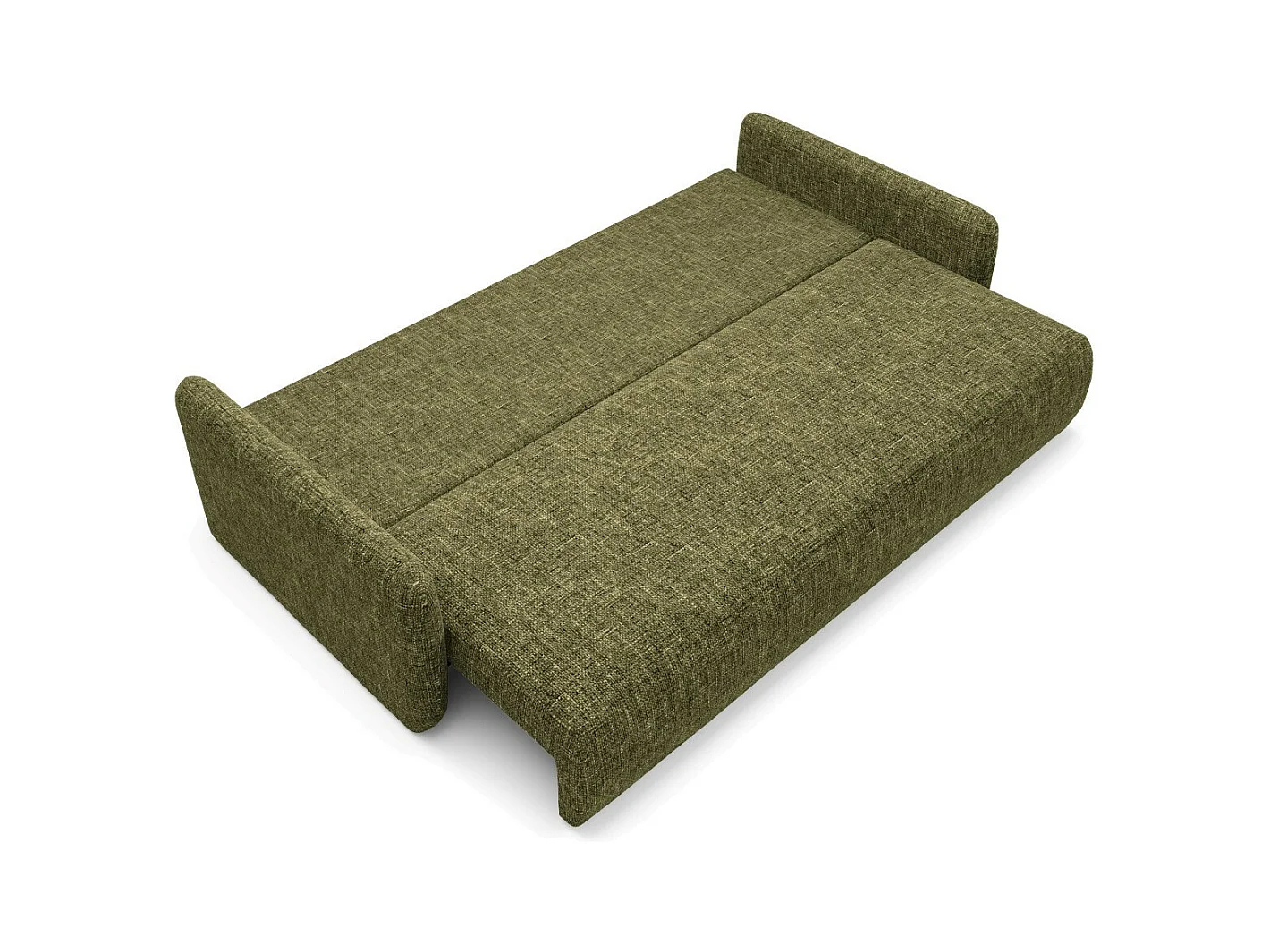 Schlafsofa mit bettkasten LIVELLO Olivgrün