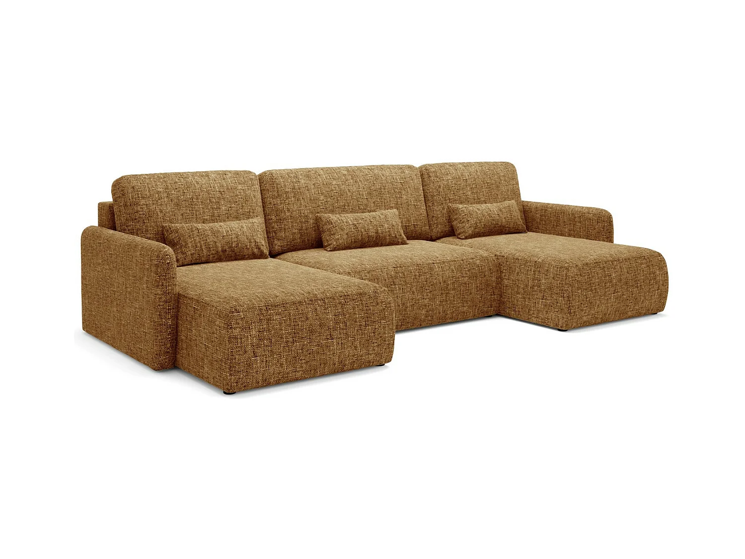 Ecksofa mit Schlaffunktion LIVELLO U Gelb