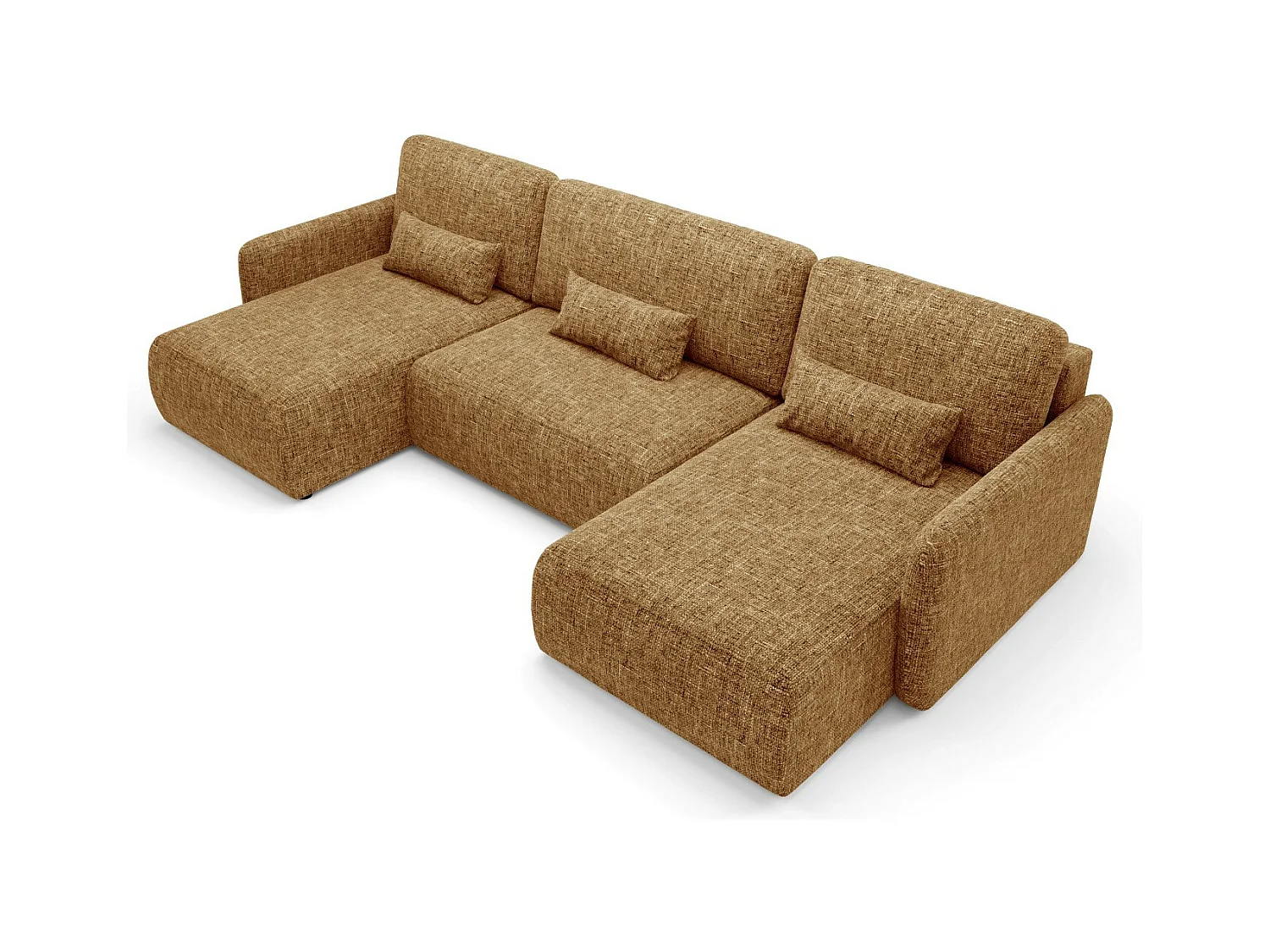 Ecksofa mit Schlaffunktion LIVELLO U Gelb