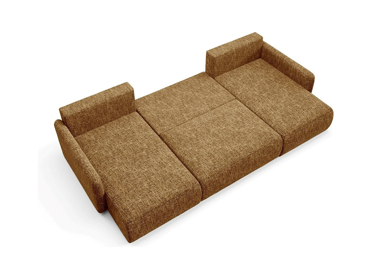 Ecksofa mit Schlaffunktion LIVELLO U Gelb