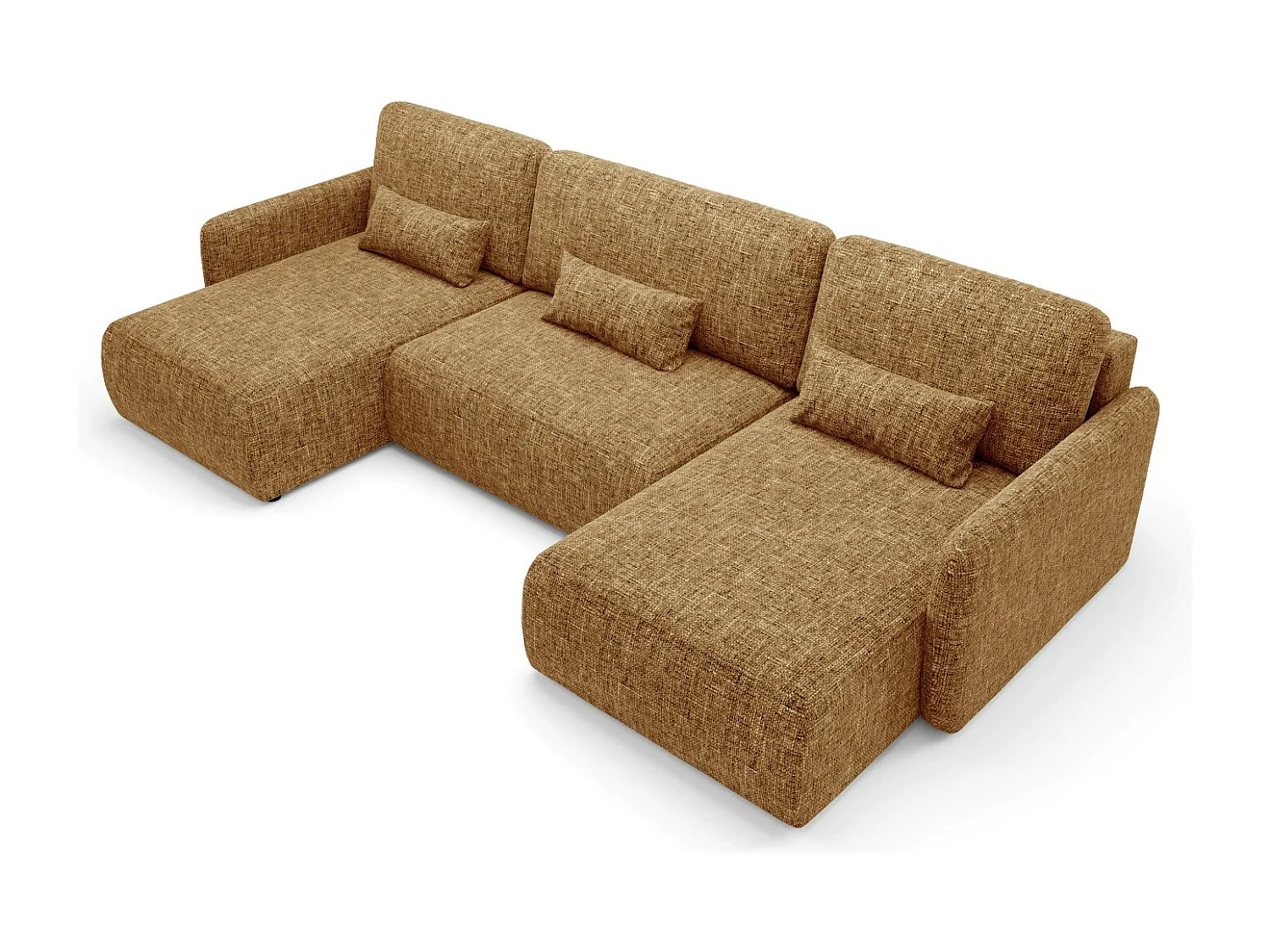 Canapé d'angle convertible LIVELLO U Jaune