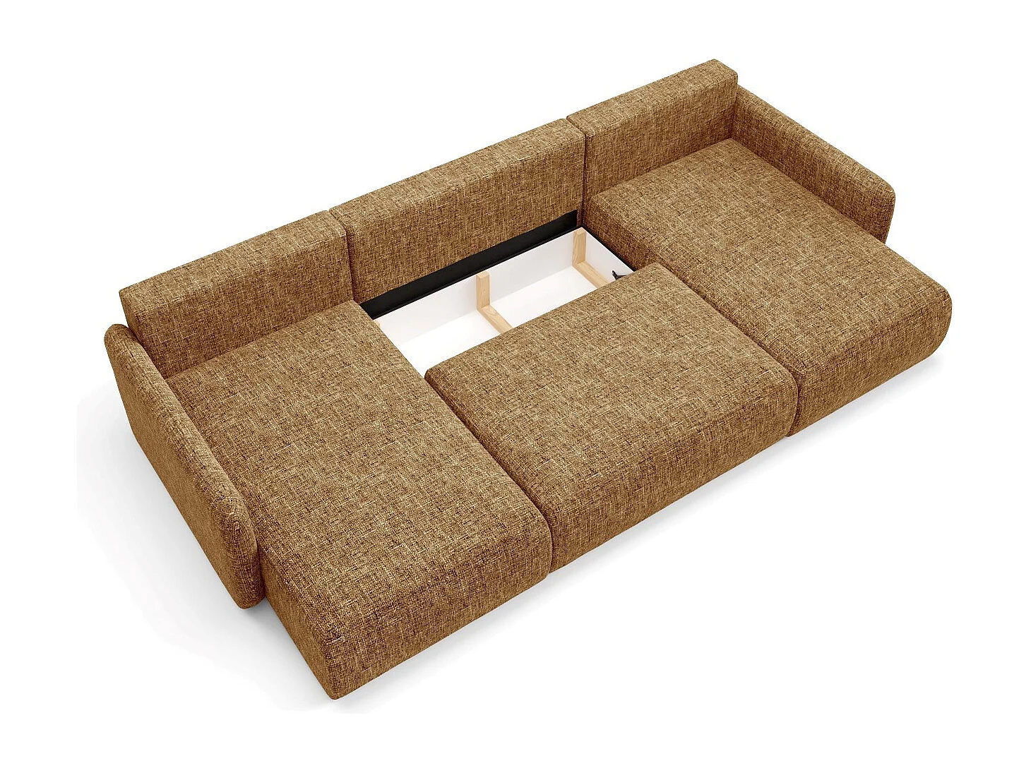 Canapé d'angle convertible LIVELLO U Jaune