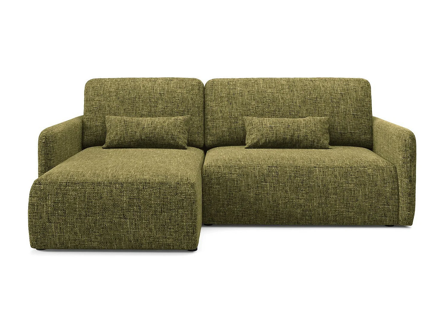 Canapé d'angle convertible LIVELLO L Vert olive