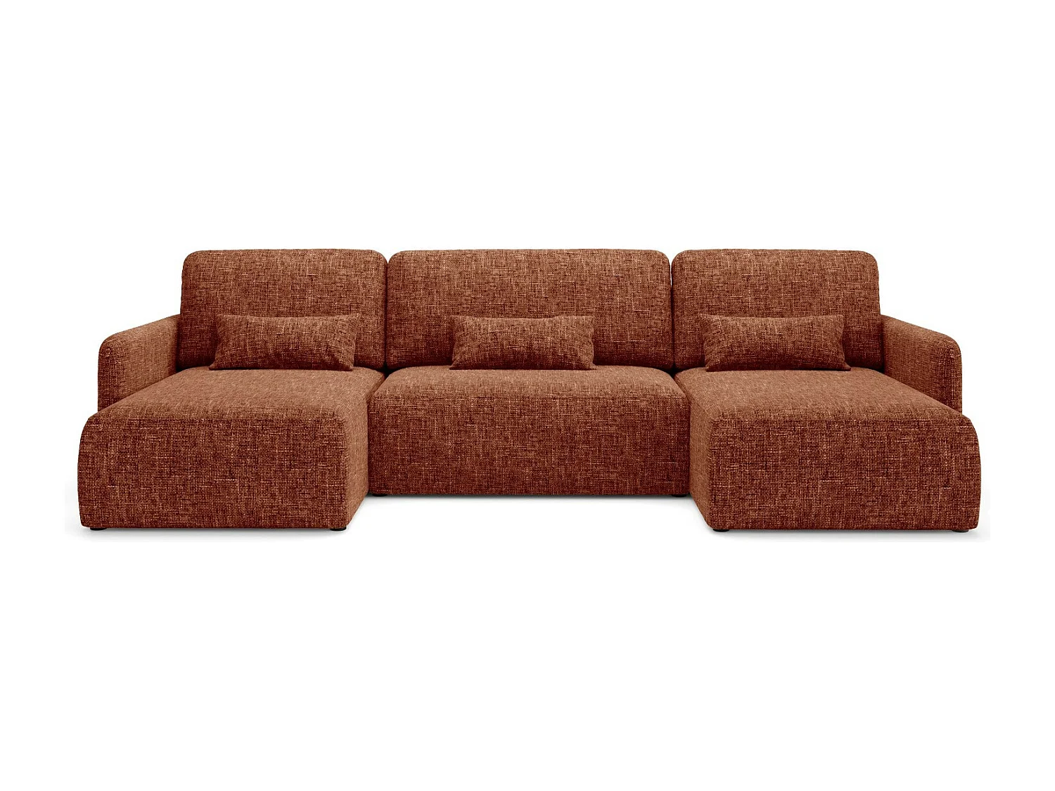 Canapé d'angle convertible LIVELLO U Orange