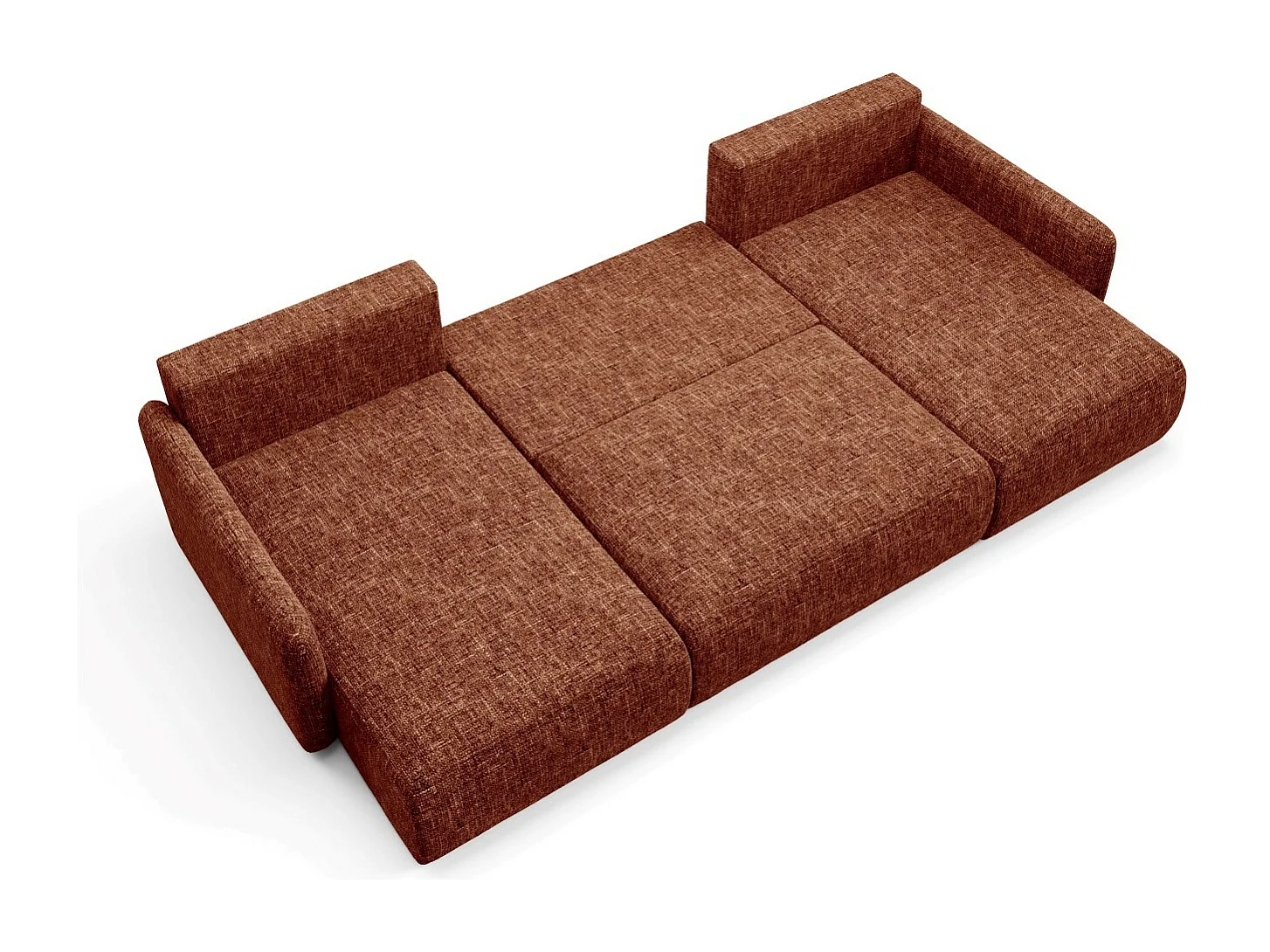 Canapé d'angle convertible LIVELLO U Orange