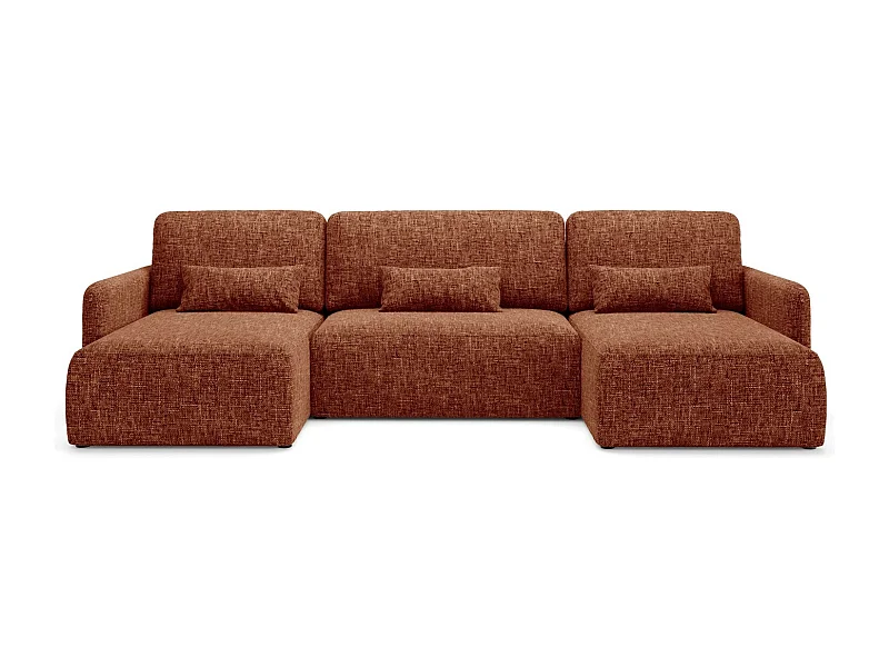 Canapé d'angle convertible LIVELLO U Orange