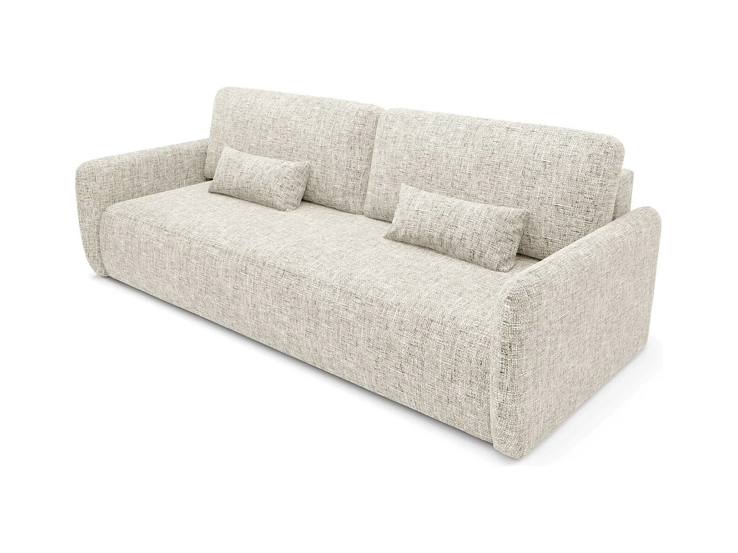 Schlafsofa mit bettkasten LIVELLO Hellgrau