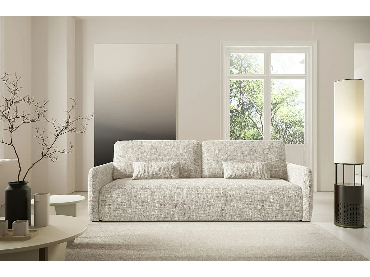 Canapé convertible LIVELLO Gris clair
