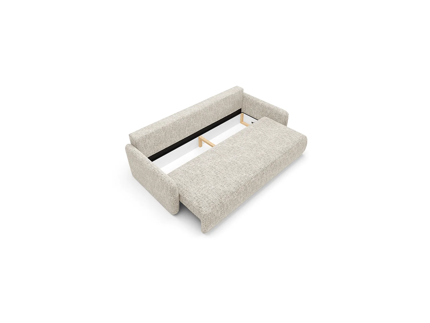 Schlafsofa mit bettkasten LIVELLO Hellgrau