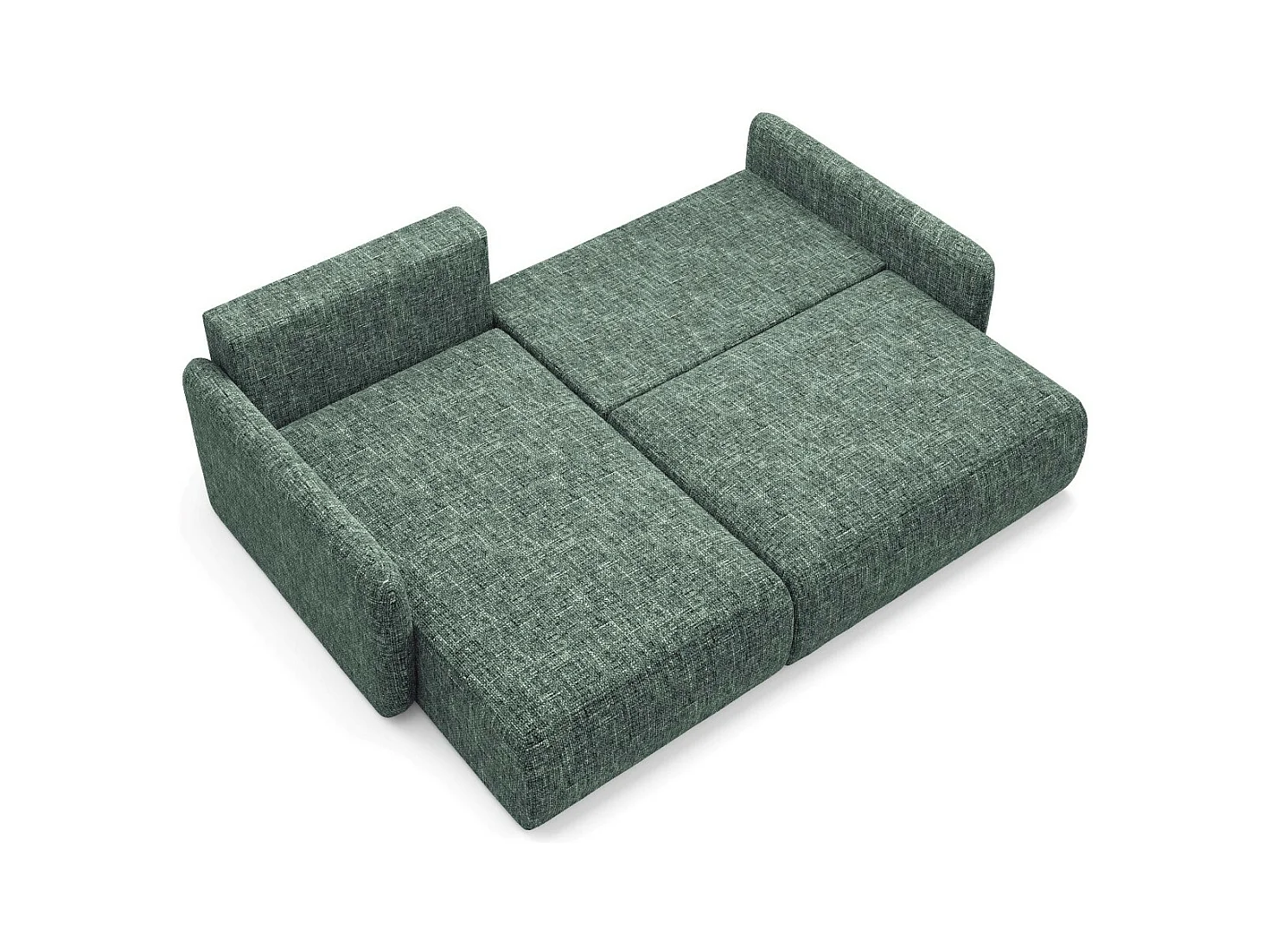 Ecksofa mit Schlaffunktion LIVELLO L Grün