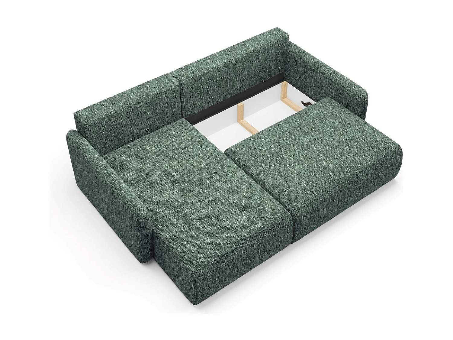 Canapé d'angle convertible LIVELLO L Vert