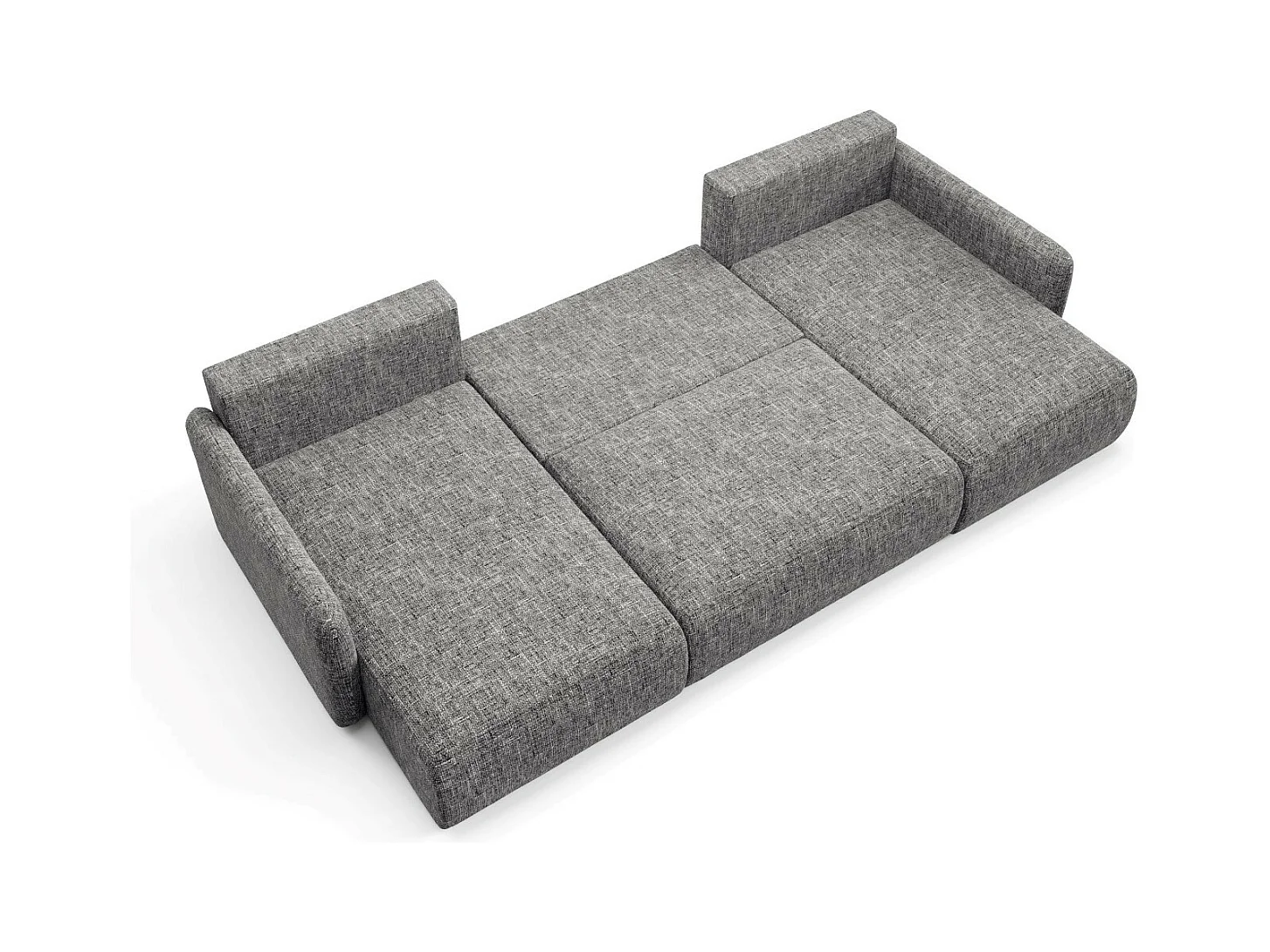 Ecksofa mit Schlaffunktion LIVELLO U Grau