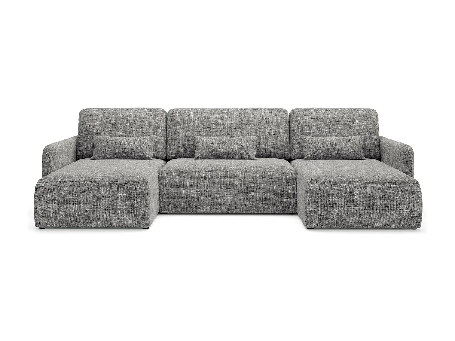 Canapé d'angle convertible LIVELLO U Gris