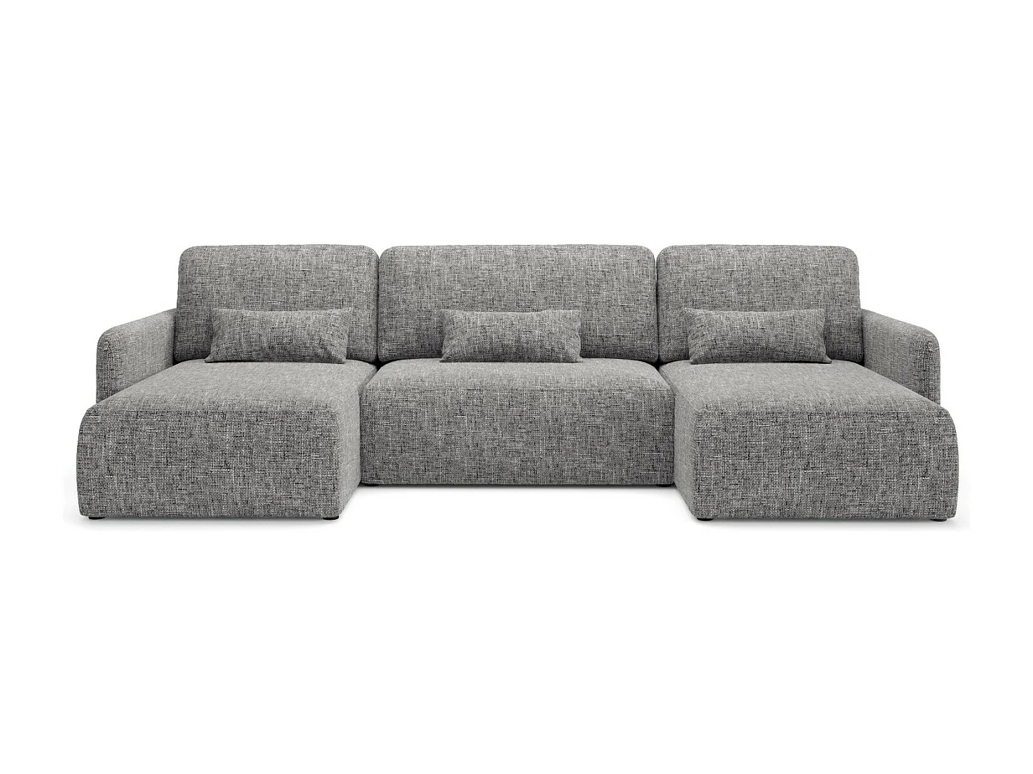 Canapé d'angle convertible LIVELLO U Gris