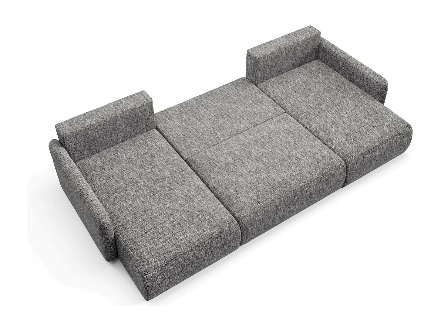 Canapé d'angle convertible LIVELLO U Gris