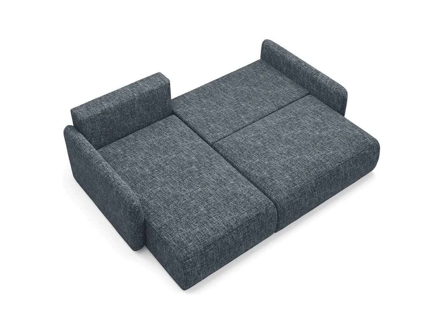 Ecksofa mit Schlaffunktion LIVELLO L Anthrazitgrau