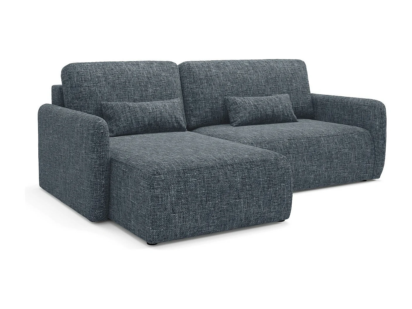 Canapé d'angle convertible LIVELLO L Gris anthracite