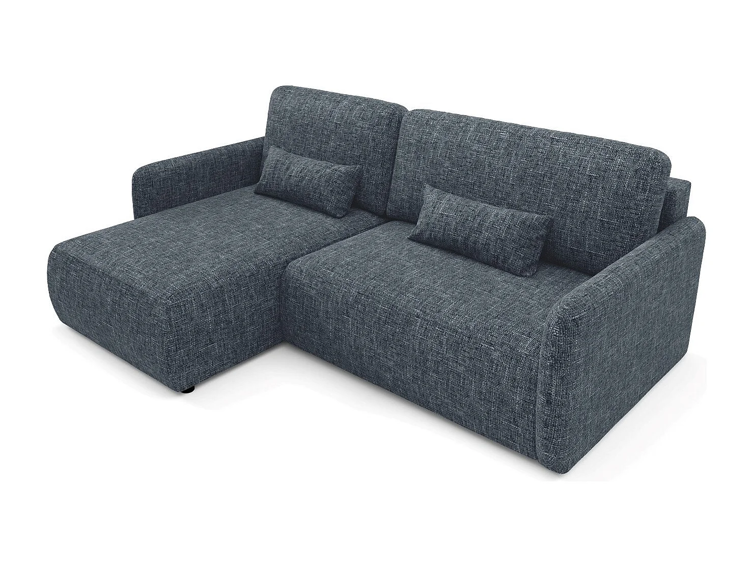 Canapé d'angle convertible LIVELLO L Gris anthracite