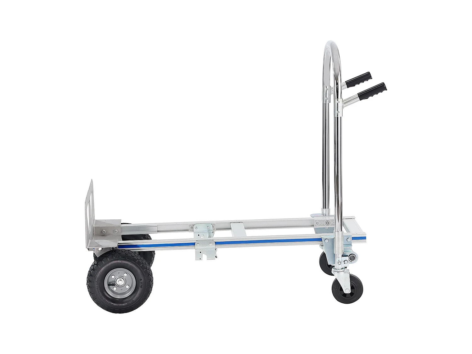Diable en Aluminium SucceBuy, Chariot Pliable 2 en 1, Capacité de Charge de 800 Lb