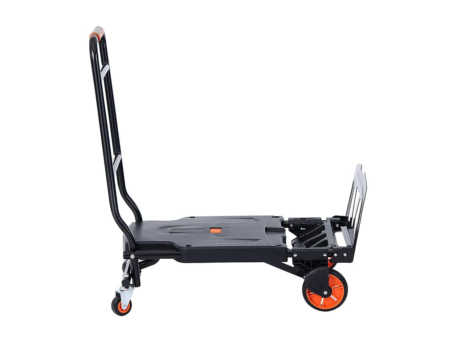 Diable en Aluminium SucceBuy, Chariot Pliable 2 en 1, Capacité de Charge de 300 Lb