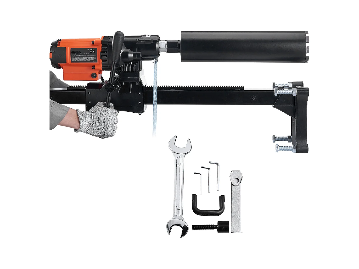 Carotteuse à Diamant SucceBuy 3200W 750RPM Carotteuse à Béton