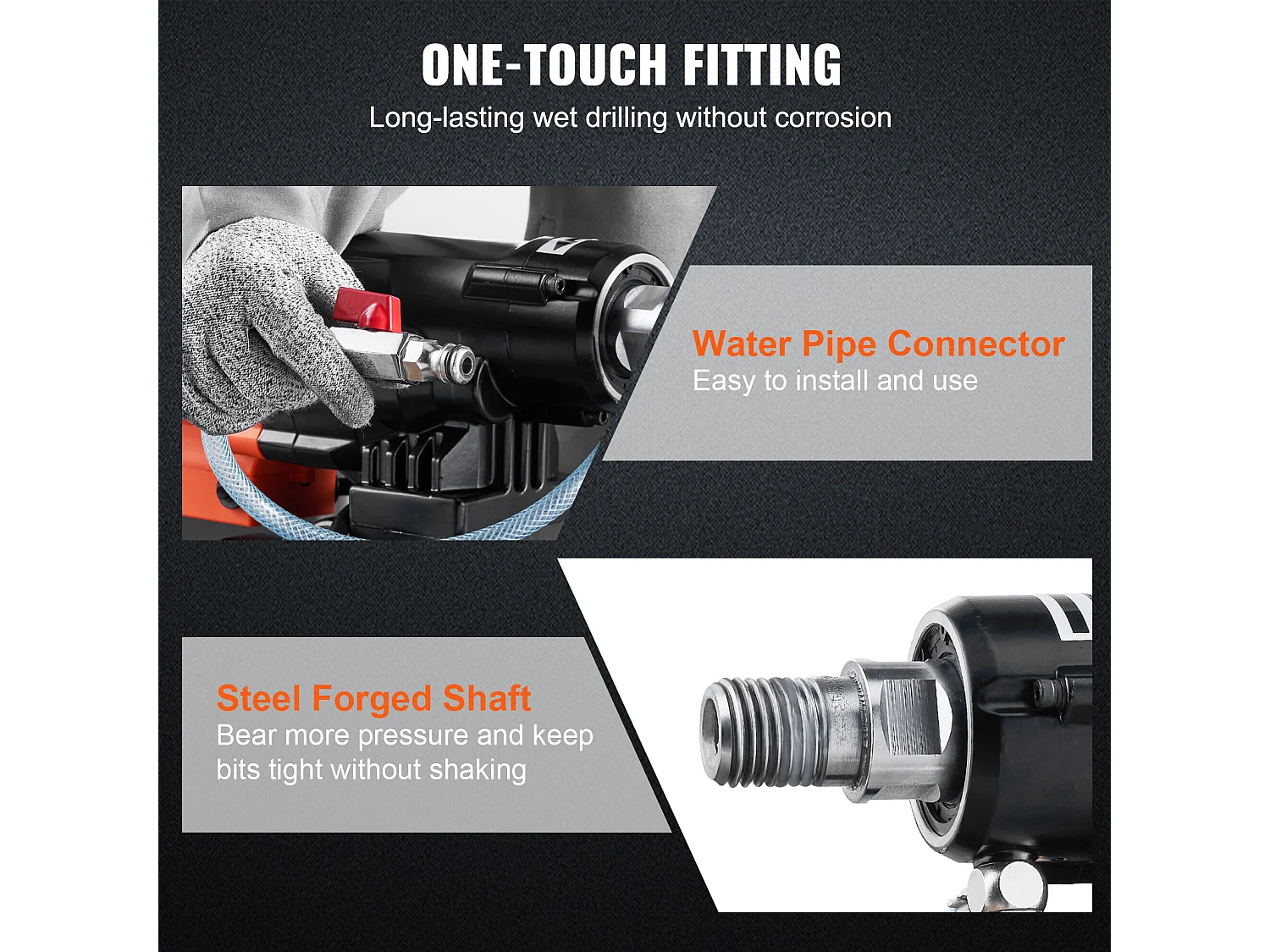 Carotteuse à Diamant SucceBuy 3200W 750RPM Carotteuse à Béton