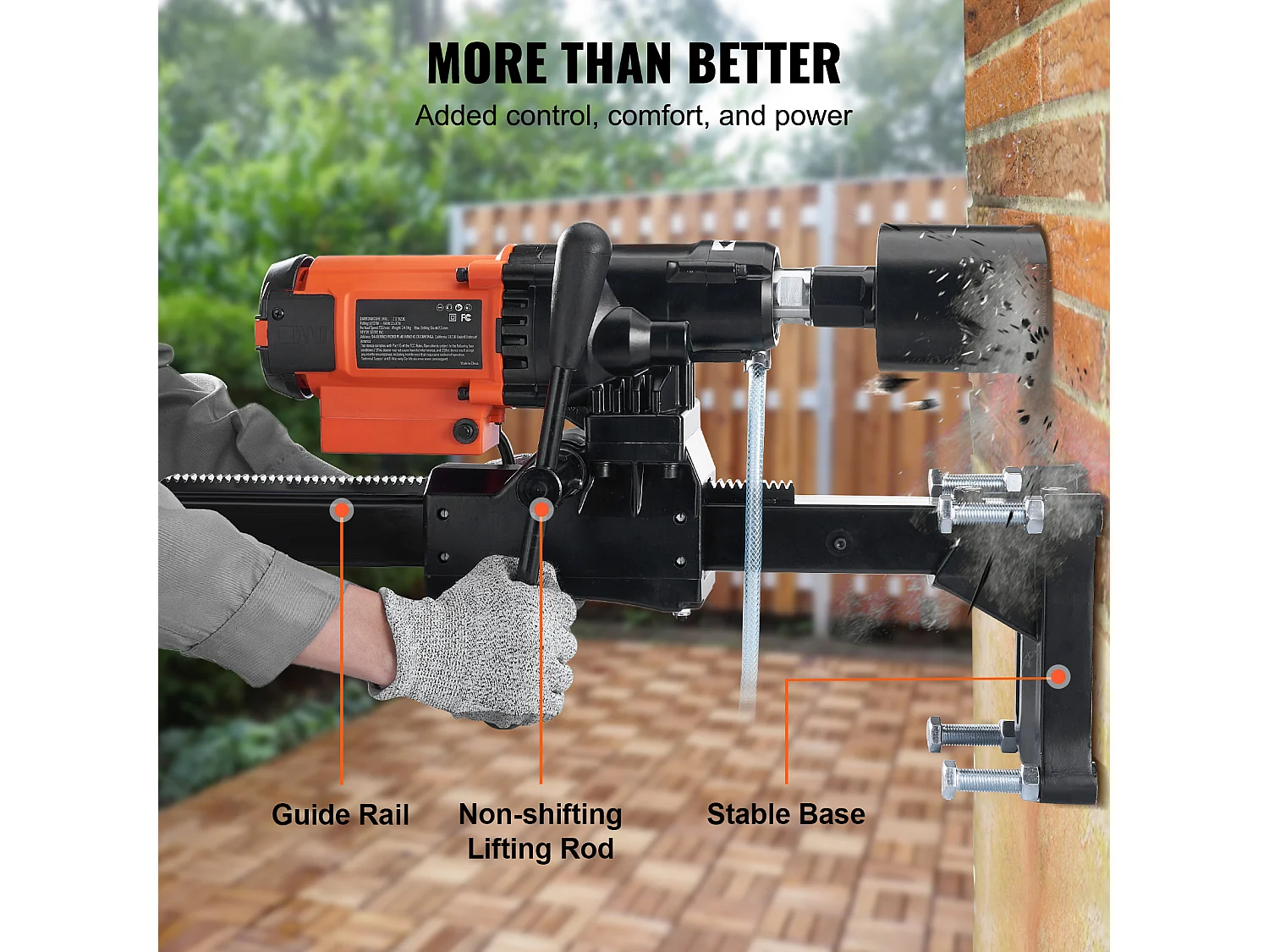 Carotteuse à Diamant SucceBuy 3200W 750RPM Carotteuse à Béton