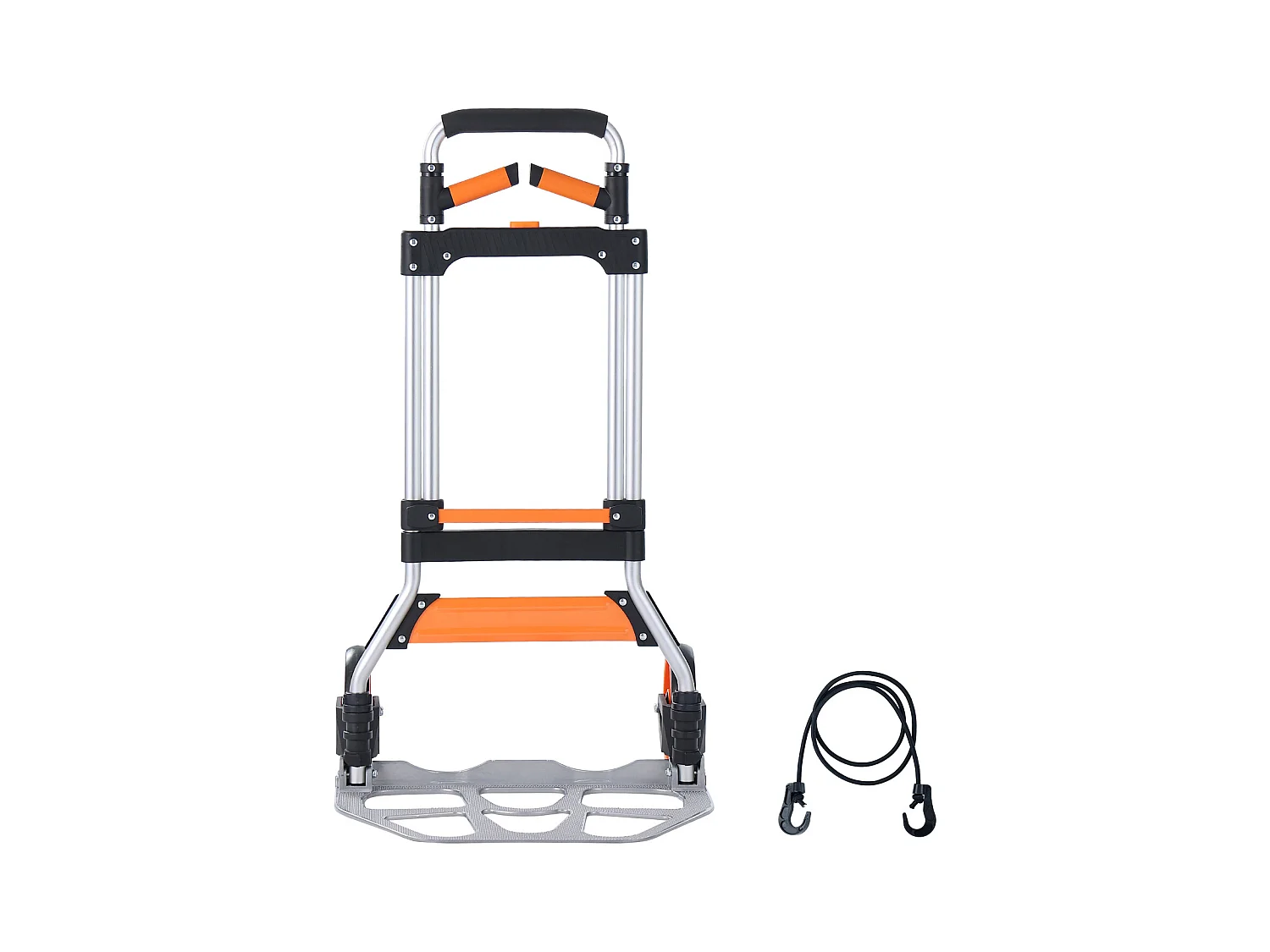Diable à Main Pliable SucceBuy, Chariot à Bagages en Aluminium, 309 Lb, Cordon Élastique
