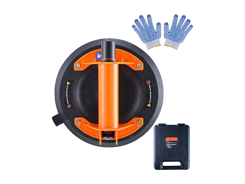 Ventosa de Vacío SucceBuy de 8", Elevador de Vidrio de 615 Lb, Mango de ABS con Caja de PP