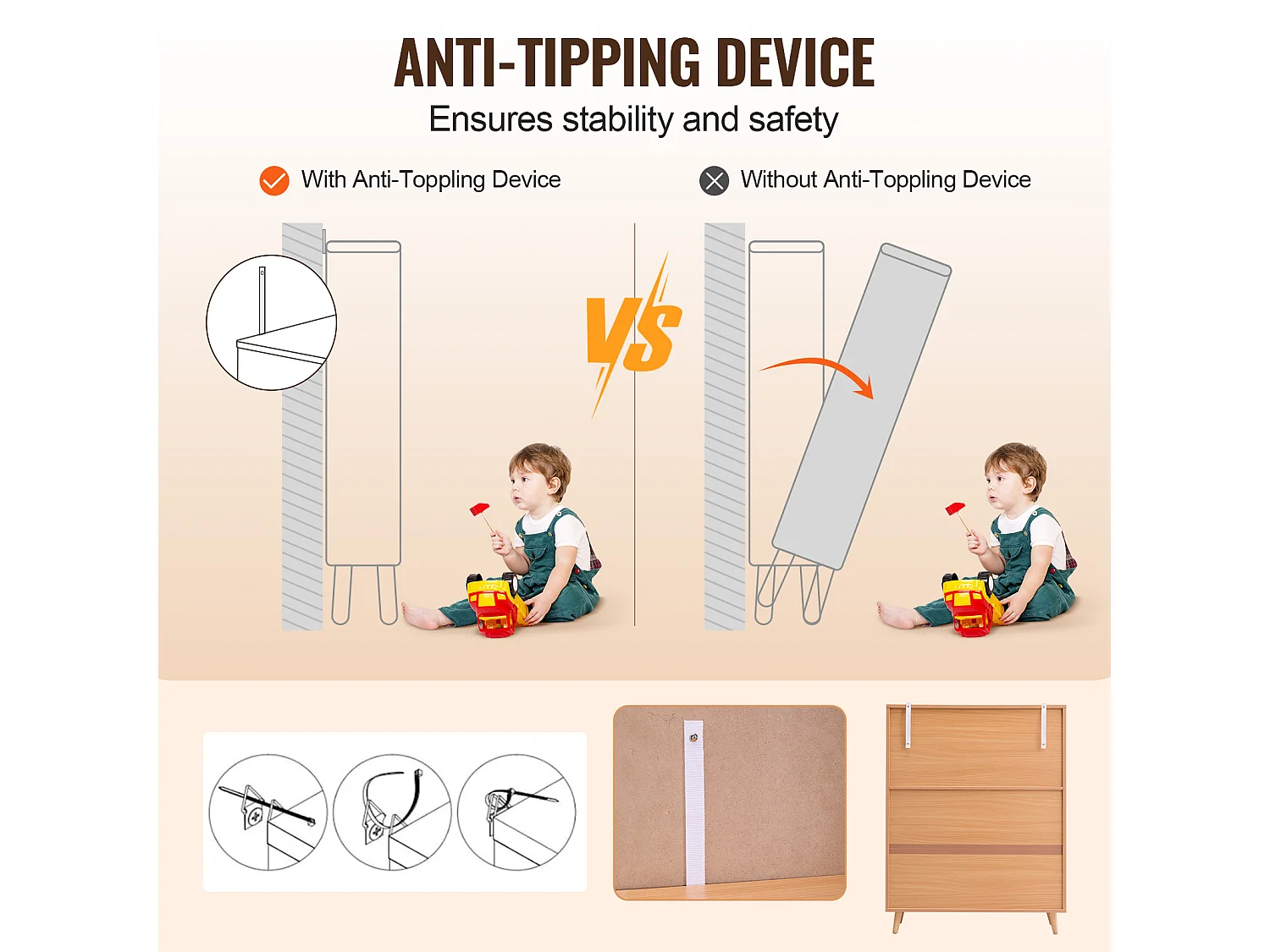 Scarpiera in Rattan SucceBuy 5 Ripiani 2 Ante Ripiani Regolabili
