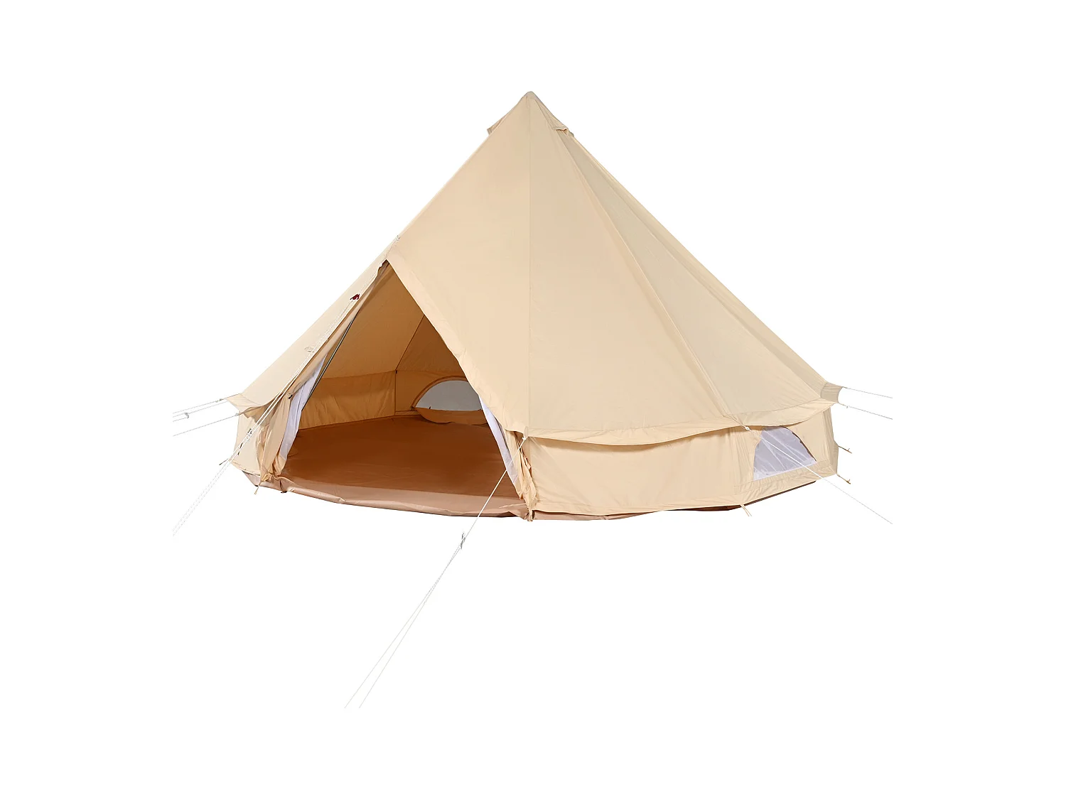 Tente Cloche en Toile SucceBuy 4 m, Tente de Camping Familiale, Yourte 4 Saisons, pour les Groupes en Plein Air, les Fêtes et la Chasse