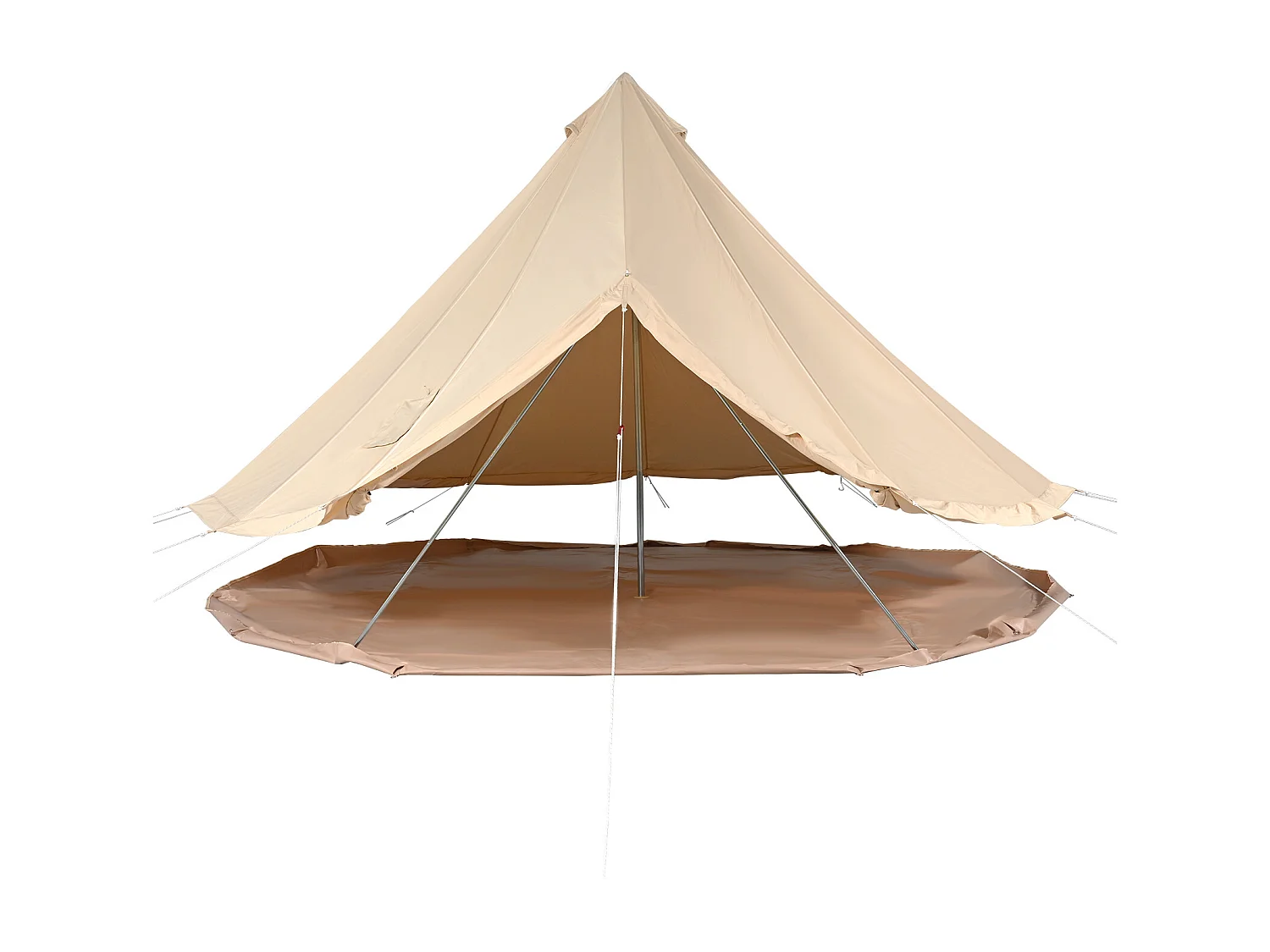 Tente Cloche en Toile SucceBuy 4 m, Tente de Camping Familiale, Yourte 4 Saisons, pour les Groupes en Plein Air, les Fêtes et la Chasse